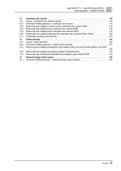 Audi Q5 FY 2016-2020 communication radio navigation repair workshop manual eBook