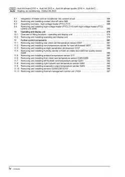 Audi Q5 type FY 2016-2020 heating air conditioning system repair manual eBook