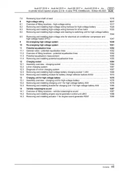 Audi Q5 type FY 2016-2020 4-cyl. petrol engines 204-367 hp repair manual eBook