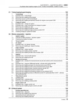 Audi Q5 type FY 2016-2020 4-cyl. petrol engines 3.0l 354 hp repair manual eBook