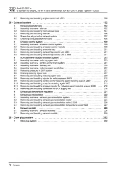 Audi Q5 SQ5 type FY 2016-2020 6-cyl. diesel engines 347 hp repair manual eBook