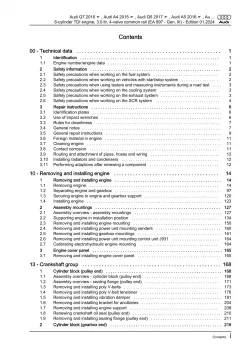 Audi Q5 FY 2016-2020 6-cyl. diesel engines 3.0l 231-286 hp repair manual eBook