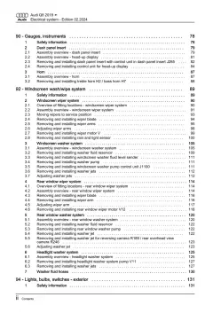 Audi Q8 type 4M from 2018 electrical system repair workshop manual eBook