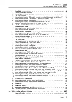 Audi Q8 type 4M from 2018 electrical system repair workshop manual eBook