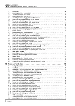 Audi Q8 4M from 2018 general body repairs interior guide workshop manual eBook