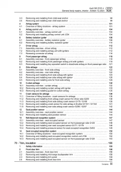 Audi Q8 4M from 2018 general body repairs interior guide workshop manual eBook