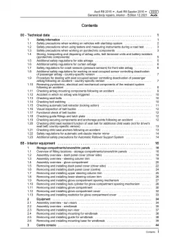 Audi R8 4S 2015-2024 general body repairs interior guide workshop manual eBook