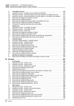 Audi R8 4S 2015-2024 general body repairs exterior guide workshop manual eBook