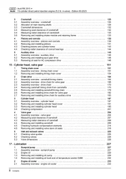 Audi R8 type 4S 2015-2024 10-cyl. petrol engines 540-620 hp repair manual eBook