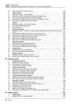 Audi R8 type 4S 2015-2024 10-cyl. petrol engines 540-620 hp repair manual eBook