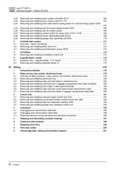 Audi TT type 8J 2006-2014 electrical system repair workshop manual eBook