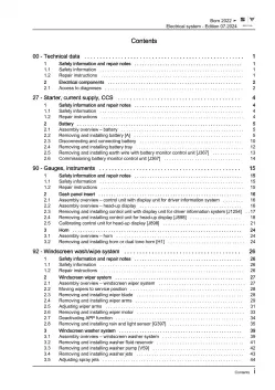 Cupra Born type K1 from 2021 electrical system repair workshop manual eBook