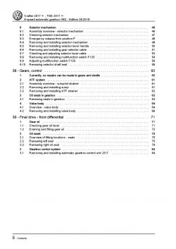 MAN TGE UC from 2016 8 speed automatic gearbox 09Q repair workshop manual pdf