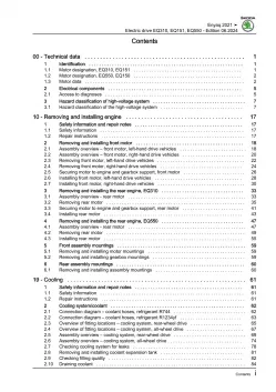 Skoda Enyaq iV type 5A from 2020 electric drive 180-299 hp repair manual eBook