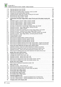 Skoda Enyaq iV type 5A from 2020 electric drive 180-299 hp repair manual eBook