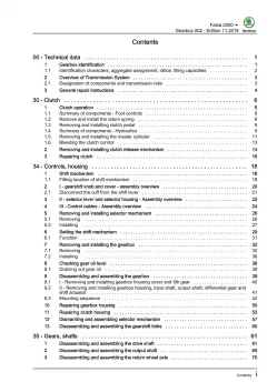 Skoda Fabia 6Y 1999-2007 5 speed manual gearbox 002 repair workshop manual eBook