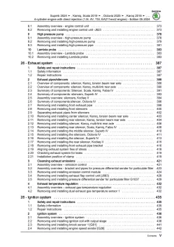 Skoda Karoq NU from 2017 4-cyl. petrol engines 1.5l 150 hp repair manual eBook