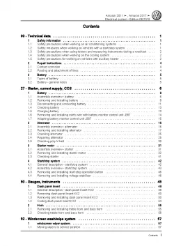 VW Amarok type 2H 2010-2016 electrical system repair workshop manual pdf