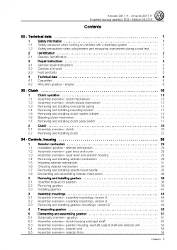 VW Amarok 2H 2010-2016 6 speed manual gearbox 0C6 repair workshop manual pdf