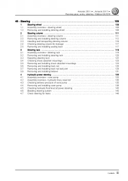 VW Amarok S6 S7 from 2016 running gear axles steering repair workshop manual pdf