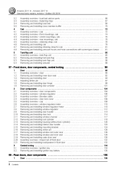 VW Amarok type S6 S7 from 2016 general body repairs exterior workshop manual pdf