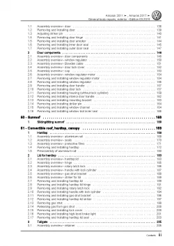 VW Amarok type S6 S7 from 2016 general body repairs exterior workshop manual pdf