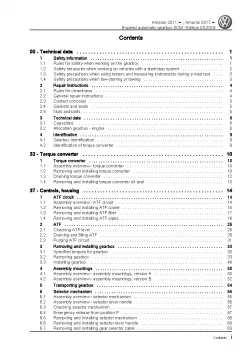 VW Amarok type S6 S7 from 2016 8 speed automatic gearbox 0CM repair manual pdf