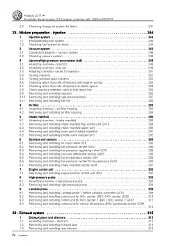 VW Amarok type S6 S7 from 2016 6-cyl. diesel engines repair workshop manual pdf