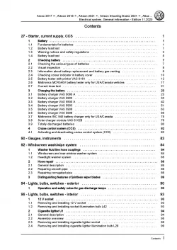 VW Arteon 3H 2017-2020 electrical system general information repair workshop pdf