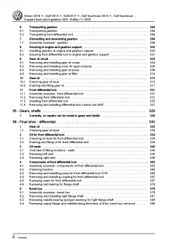 VW Arteon 3H (17-20) 6 speed dual clutch gearbox 0D9 repair workshop manual pdf