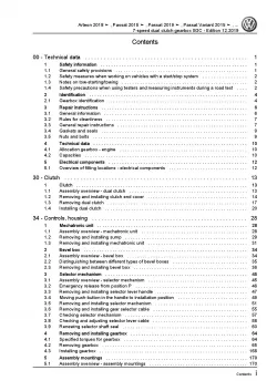 VW Arteon 3H (17-20) 7 speed dual clutch gearbox 0GC repair workshop manual pdf