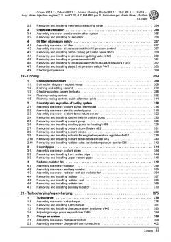 VW Arteon 3H (17-20) 4-cyl. petrol engines 179-290 hp repair workshop manual pdf