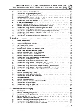 VW Arteon 3H (17-20) 4-cyl. petrol engines 179-200 hp repair workshop manual pdf