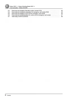 VW Arteon 3H from 2020 communication radio navigation repair workshop manual pdf