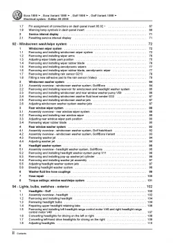 VW Bora type 1J 1998-2006 electrical system repair workshop manual pdf ebook