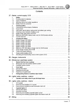 VW Bora 1J 1998-2006 electrical system general information repair manual pdf