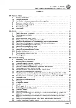 VW Bora type 1J 1998-2006 5-6 speed manual gearbox 02M repair manual pdf ebook