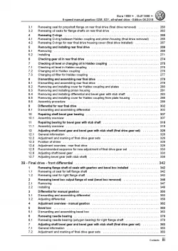 VW Bora type 1J 1998-2006 6 speed manual gearbox 02M 02Y repair manual pdf