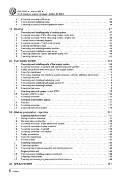 VW Bora type 1J 1998-2006 5-cyl. 2.3l petrol engines 170 hp repair manual pdf 