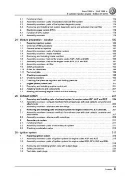 VW Bora type 1J 1998-2006 6-cyl. petrol engines 204-240 hp repair manual pdf 