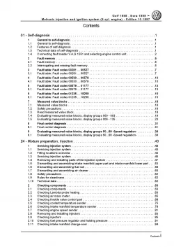 VW Bora 1J 1998-2006 motronic injection ignition system 2.3l repair manual pdf