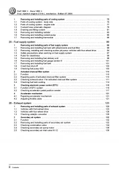 VW Bora 1J 1998-2006 4-cyl. injection engine mechanics 115 hp repair manual pdf