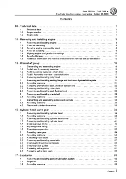 VW Bora 1J 1998-2006 5-cyl. injection engine mechanics 150 hp repair manual pdf