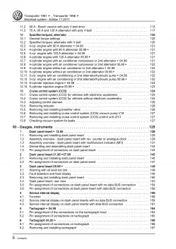 VW Transporter T4 1990-1995 electrical system repair workshop manual pdf eBook