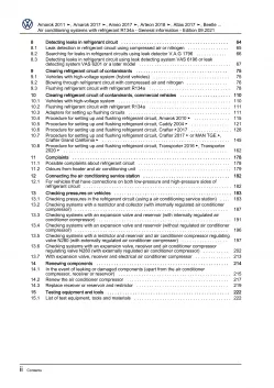 VW Bus T5 (03-09) air conditioning systems refrigerant R134a repair manual eBook