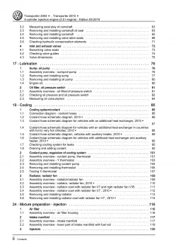 VW Bus T5 (03-09) 4-cyl. 2.0l petrol engines 115 hp repair workshop manual eBook