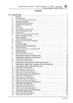 VW Transporter T6.1 (19-21) guide for using trailer repair workshop manual eBook