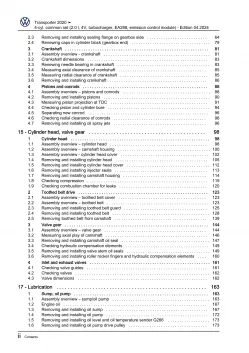 VW Bus T6.1 2019-2021 4-cyl. 2.0l diesel engines 90-204 hp repair workshop eBook