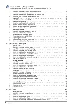 VW Bus T6.1 2019-2021 4-cyl. 2.0l diesel engines 84-204 hp repair workshop eBook