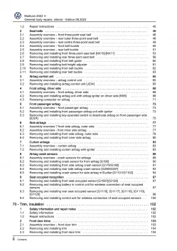 VW Multivan from 2021 general body repairs interior guide workshop manual eBook